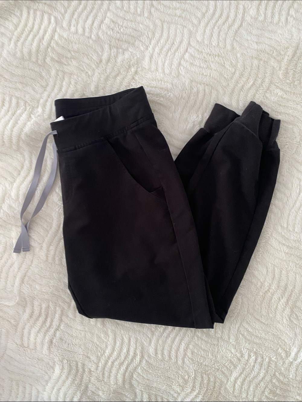 Figs Black Technical Collection Scrub Pants